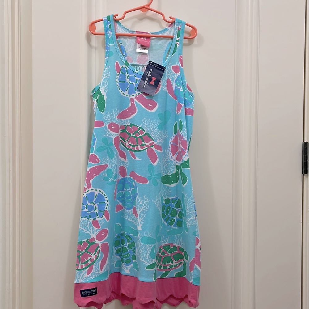 NWT Simply Southern Girls tank dress in L/XL.